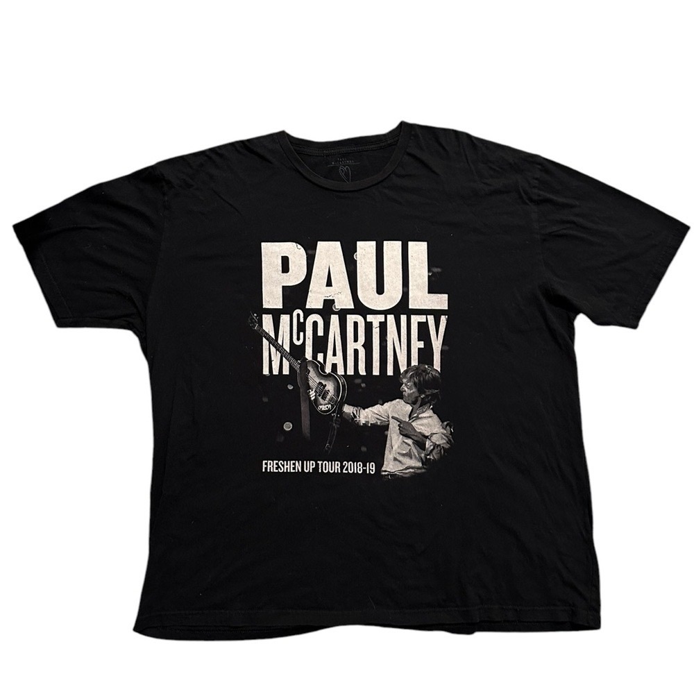 Paul McCartney Freshen Up Tour Black T-Shirt